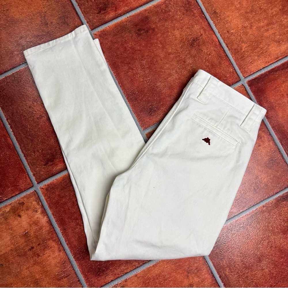 Robe Di Kappa White Casual Back Pocket Embroidery Pants Size 46